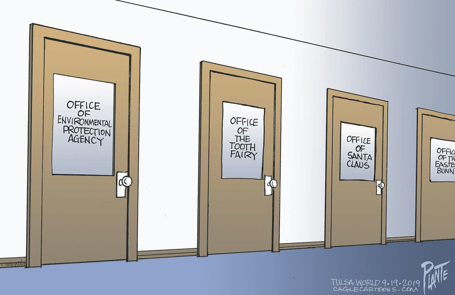 Bruce Plante Cartoon: The Halls of Washington